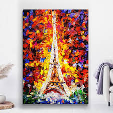 Eiffel Tower In Paris Canvas Wall Art