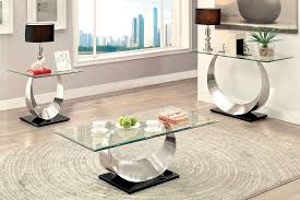 Lucy Modern Glass Top Coffee Table