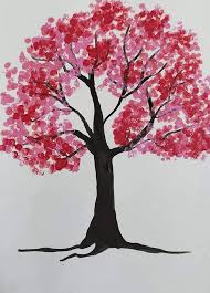 painting a easy beautiful tree