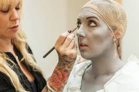 halloween makeup tutorial grayscale