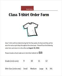Free 11 T Shirt Order Form In Word Pdf