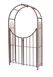 panacea arched top arbour with gate