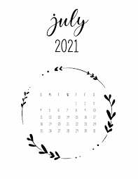 These free diy home decor modern black and white wall art printables are beautifully chic, elegant, and minimalistic. Free Printable July 2021 Calendars World Of Printables
