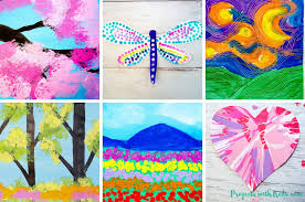 The video shows two painting. The Best Painting Ideas For Kids To Try Projects With Kids