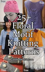 flower motif knitting patterns at in