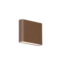 Modern Outdoor Wall Lamp Rust Brown 11