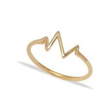 14k solid gold wave band ring whole