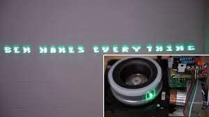 diy laser text projector made using old