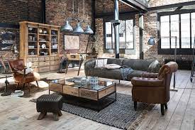 Modern Industrial Living Room Decor gambar png