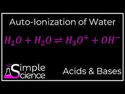 Auto Ionization Of Water