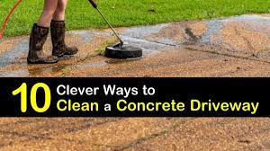 10 clever ways to clean a concrete driveway