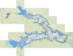 Richland Chambers Reservoir Fishing Map