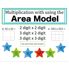 area model multiplication worksheets