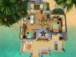 Tropical Beach Houses Sims 4 House