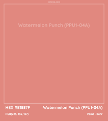 Behr Watermelon Punch Ppu1 04a Paint