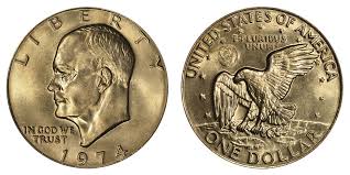 1974 Eisenhower Dollar Coin Value Prices Photos Info