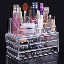 makeup box organizer with 4 tier