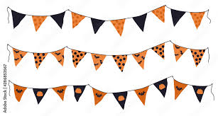 cartoon pennant banner and