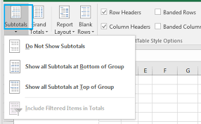 how to create pivot tables in excel