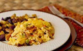southwestern migas eggs chile and