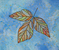 Bfc2027 Stained Glass Autumn Leaves