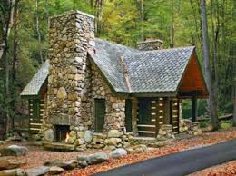 Small Stone Cabin House Plans English