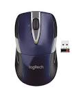 M525 Wireless Mouse w/ Unifying Receiver - Blue (910-002698) Logitech