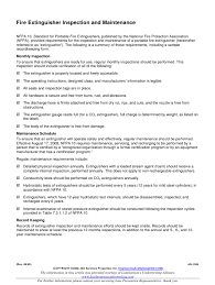 This form uses many elements such as subforms to collect all the information required. Fire Extinguisher Inspection Record Form Iso Services Properties Download Printable Pdf Templateroller