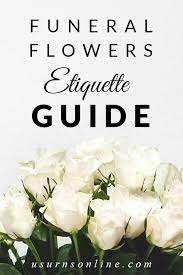funeral flowers etiquette messages