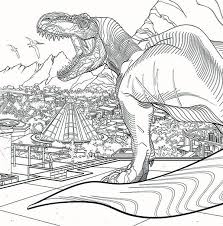 I guess they didn't see the first movies. Jurassic World Coloring Book Pusat Hobi Dessin T Rex