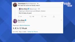 The pair originally had named their child, x. Grimes Explains Name Of Her And Elon Musk S Baby X Ae A 12 Ew Com