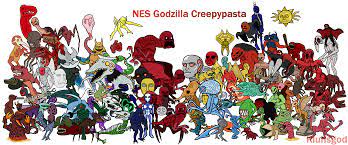 Unlike zach, carl is no godzilla expert, but he recalls seeing some of the franchise's movies (presumably. Nes Godzilla Creepypasta Group Picture By Klunsgod On Deviantart