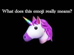 what does the unicorn emoji means