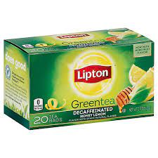 lipton green tea bags decaffeinated