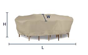 Oval Outdoor Table Set Covers