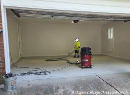 garage flooring installation day 1