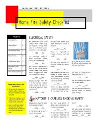 fire safety checklist vandalia