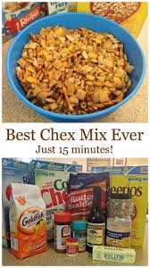 best chex mix ever done in 15 minutes