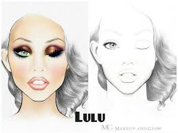 Makeup And Glow Original Face Charts Lulu Design Makeup