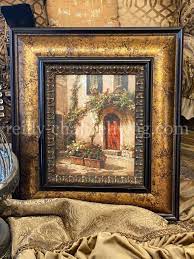 Visser Small Framed Tuscan Courtyard