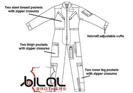 Nomex Flyer Coveralls Size Chart Flight Suit Bilal Brothers