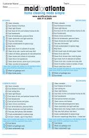Professional House Cleaning Checklist Imf Daily Cleaning
