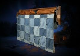 Rustic Hanging Wood Quilt Rack Home