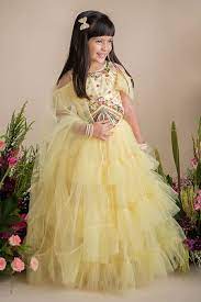 yellow tulle embroidery fl
