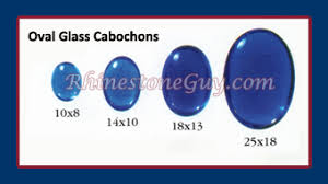 Czech Preciosa Medium Glass Cabochons Rhinestone Guy