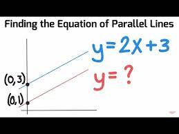 Finding The Equation Of A Parallel Line
