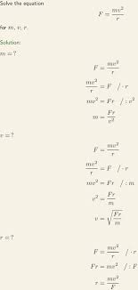 Formula For Centripetal Force