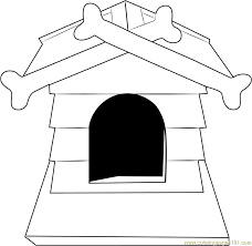 These are the best dog bone coloring printable pages for kids easy to print. Dog House With Bone Coloring Page For Kids Free Dog House Printable Coloring Pages Online For Kids Coloringpages101 Com Coloring Pages For Kids