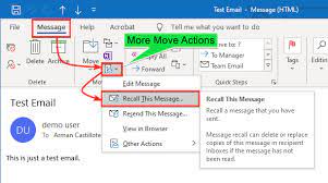 how to recall email in outlook a guide