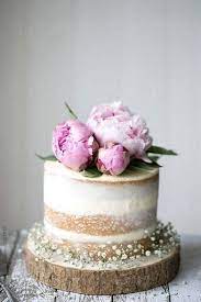 pin on cakes with fresh flowers
